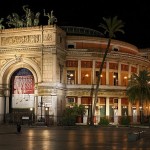 Palermo - Teatro Politeama - Notturno copyright © Rosario Miceli