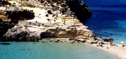 A beach in Lampedusa
