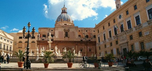 Piazza Pretoria a Palermo