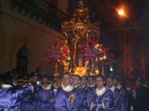 Processione delle vare o misteri a Caltanissetta - da siciliainfesta.com